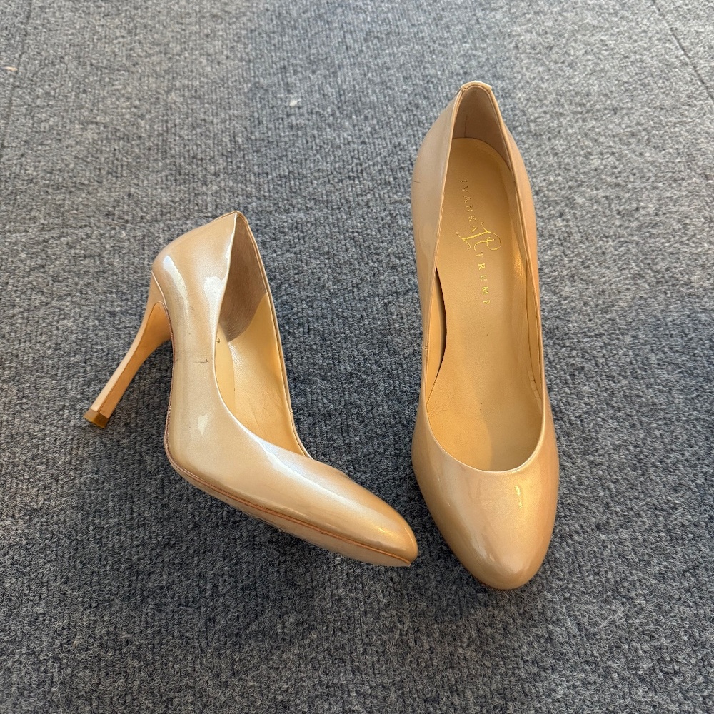 Ivanka Trump Jamie Light Natural Patent Leather Pump